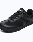Dannto Frond - Non-Slip Zero Drop Barefoot Sneakers black shown from a three-quarter view