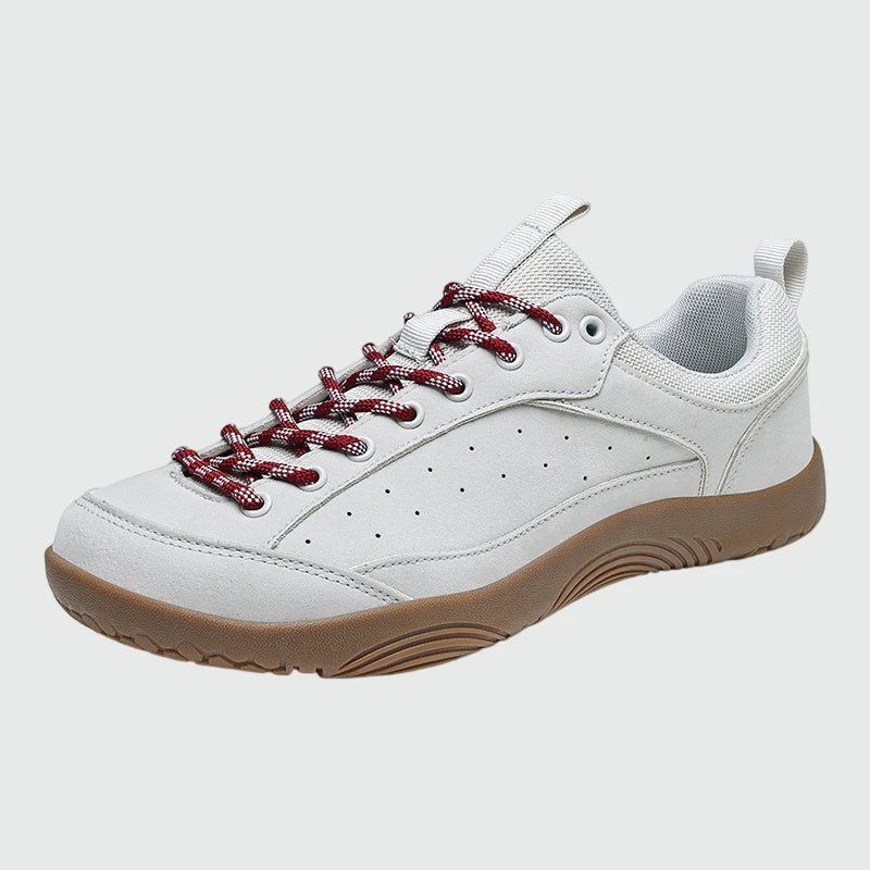 Aero N2 - light gray wide toe box barefoot for men women shown from a three quarter view