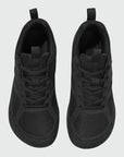 Dannto Aero N3 - men's black wide toe box barefoot shoes shown from the top