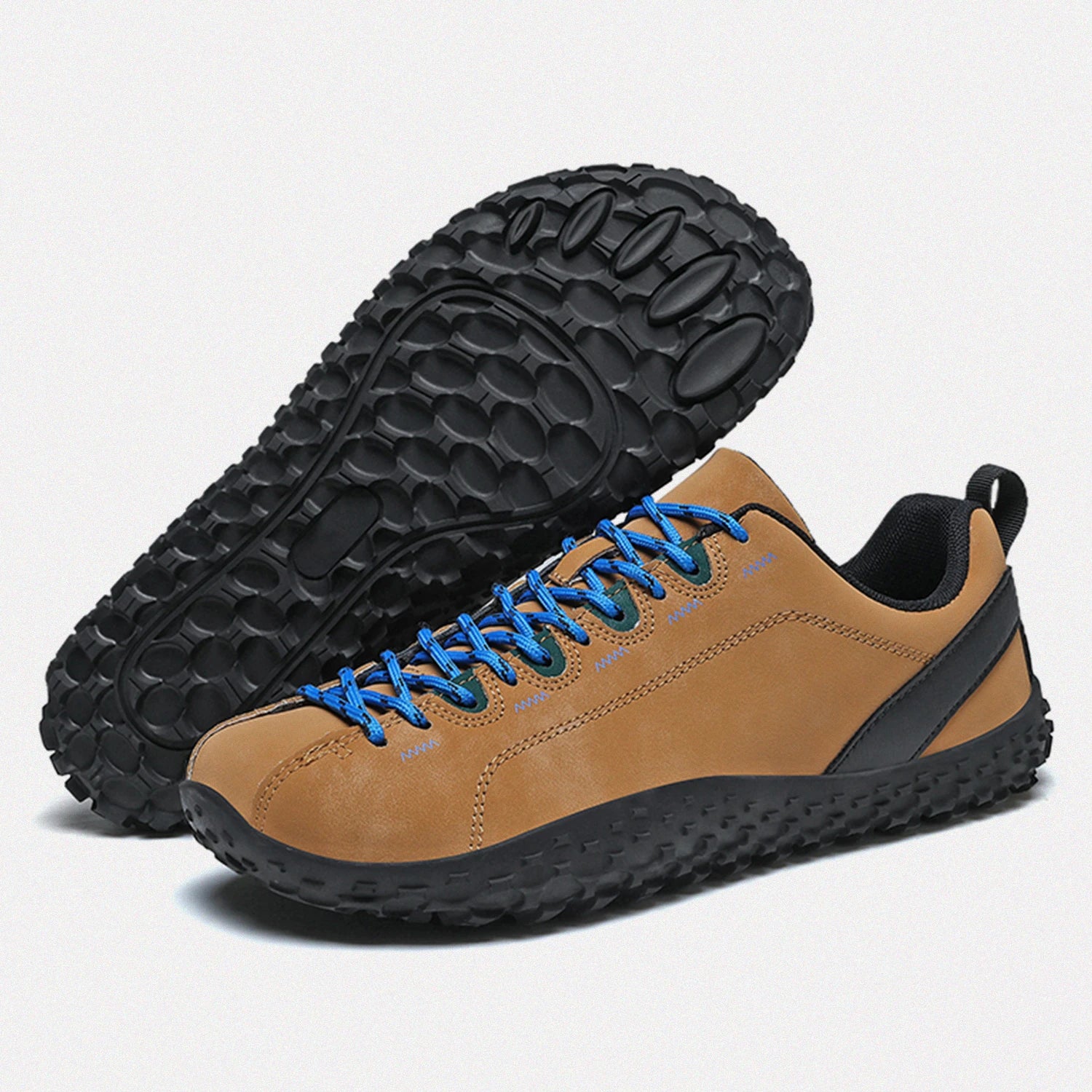 Dannto yellow Veld II - Men's and Women's Zero Drop Barefoot Shoes shown from a three quarter view and the bottom