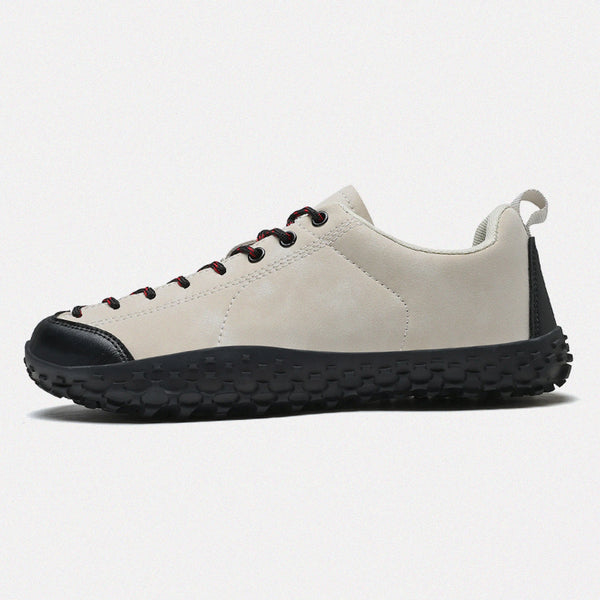 Dannto beige Veld II Pro - Scarpe leggere a piedi nudi da uomo e da donna mostrate di lato