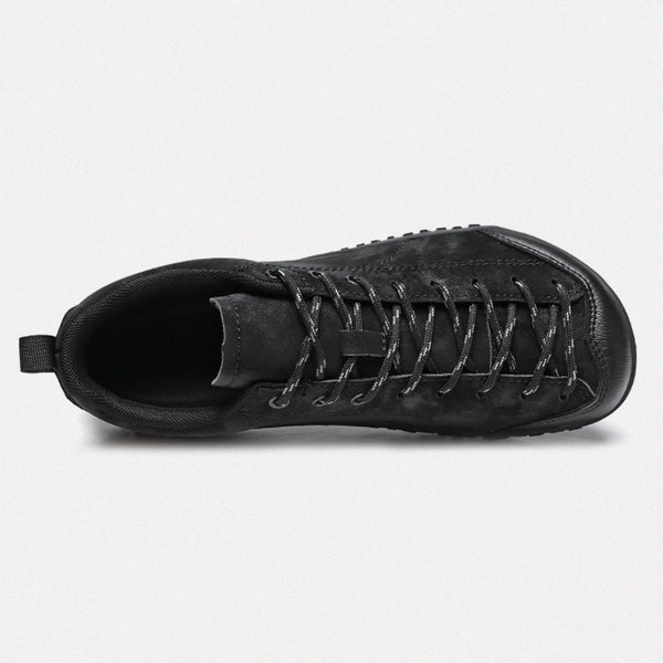 Dannto black Veld II Pro - Men's and Women's Lightweight Barefoot Shoes shown from the top