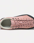 Dannto pink barefoot trail shoes shown from the top
