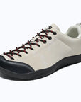 Dannto beige Veld III - Men's and Women's Lightweight Barefoot Shoes shown from a three quarter view