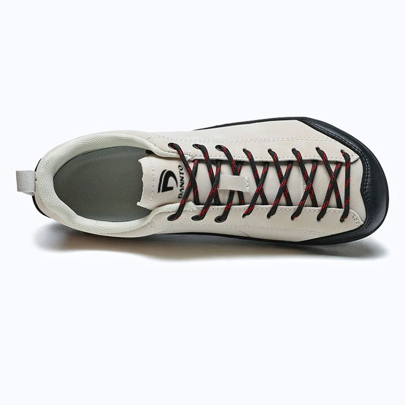 Dannto beige Veld III - Men's and Women's Lightweight Barefoot Shoesshown from the top