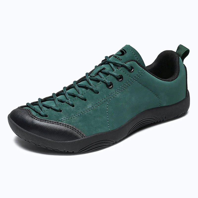 Dannto beige Veld III - Men's and Women's Lightweight Barefoot Shoes shown from a three quarter view