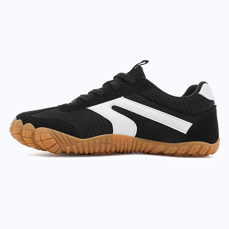 Dannto black - 3E Width Wide Toe Box Barefoot Walking Shoes shown from the side