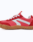 Dannto red - 3E Width Wide Toe Box Barefoot Walking Shoes shown from the side