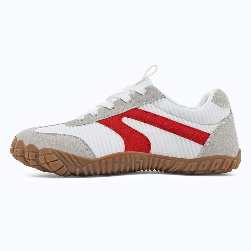 Dannto white - 3E Width Wide Toe Box Barefoot Walking Shoes shown from the side