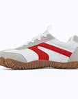 Dannto white - 3E Width Wide Toe Box Barefoot Walking Shoes shown from the side