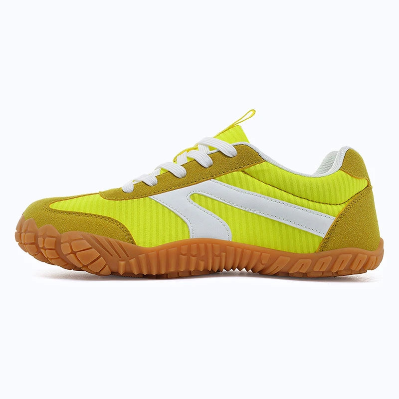 Dannto yellow - 3E Width Wide Toe Box Barefoot Walking Shoes shown from the side