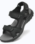 Dannto Trekport F5 - Men's Hiking Sandals black shown from a three quarter view