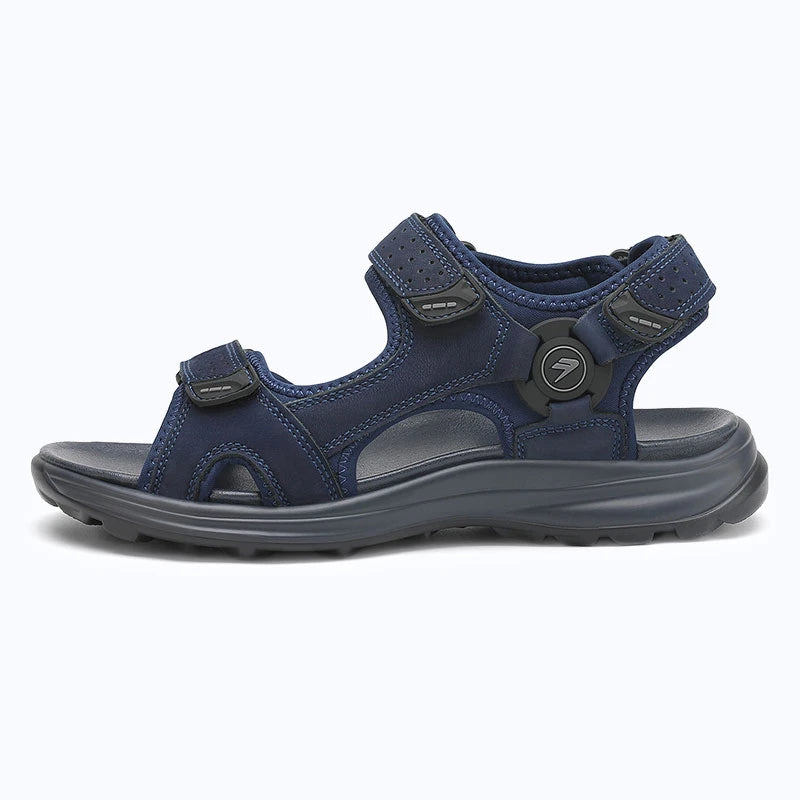 Dannto Trekport F5 - Men's Hiking Sandals blue shown from the side