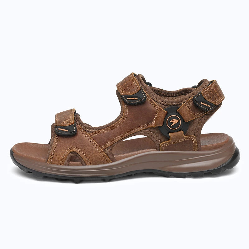 Dannto Trekport F5 - Men's Hiking Sandals brown shown from the side