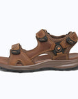 Dannto Trekport F5 - Men's Hiking Sandals brown shown from the side
