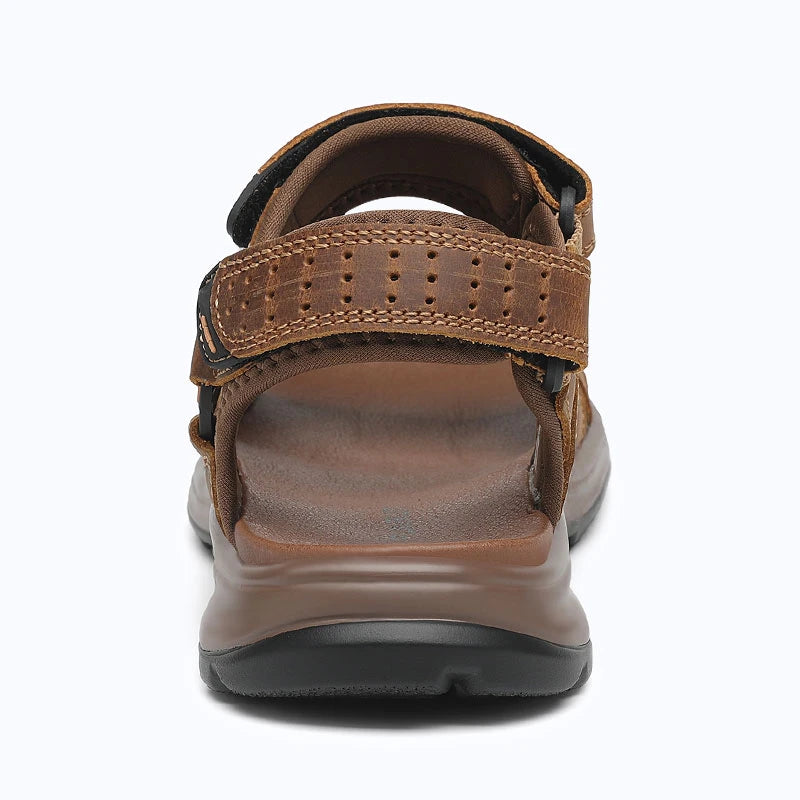 Dannto Trekport F5 - Men's Hiking Sandals brown shown from the back