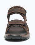 Dannto Trekport F5 - Men's Hiking Sandals dark brown shown from the front