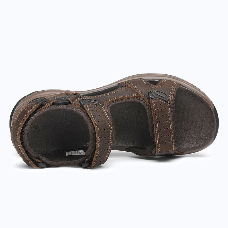 Dannto Trekport F5 - Men's Hiking Sandals dark brown shown from the top