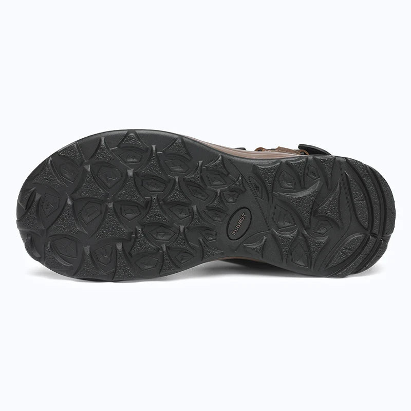 Dannto Trekport F5 - Men's Hiking Sandals dark brown shown from the bottom