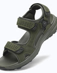 Dannto Trekport F5 - Men's Hiking Sandals green shown from a three-quarter view