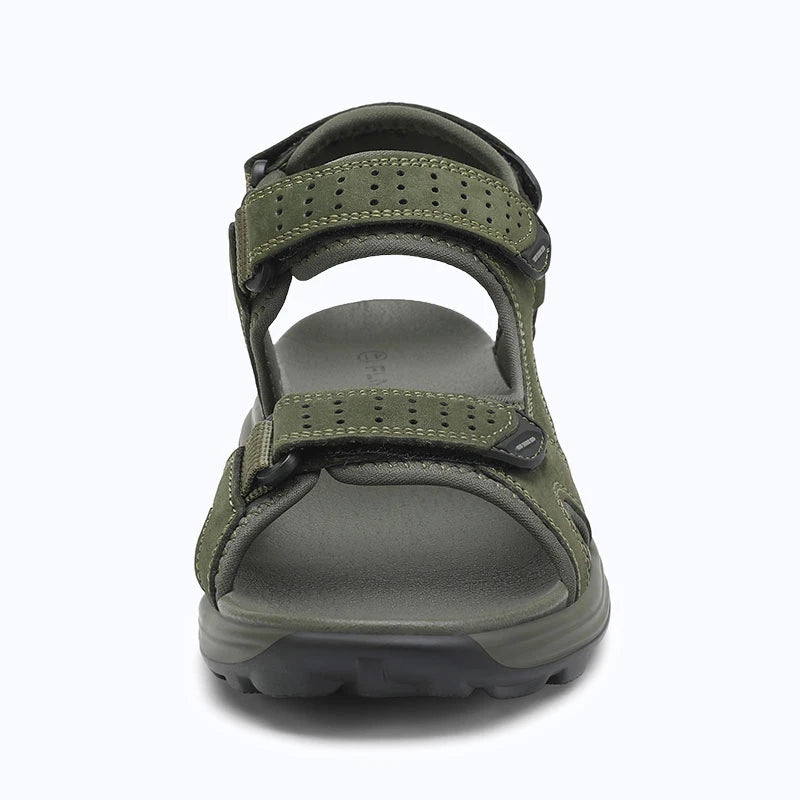 Dannto Trekport F5 - Men's Hiking Sandals green shown from the front