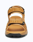 Dannto Trekport F5 - Men's Hiking Sandals yellow shown from the front