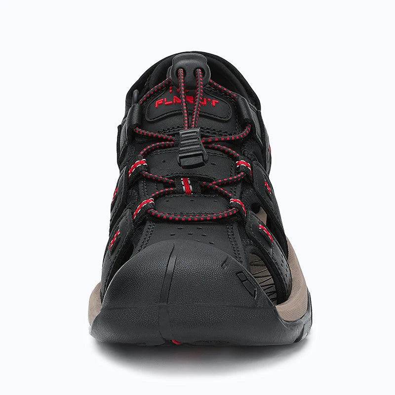 Dannto Trekport S3 - Men's Hiking Sandals black shown from the front