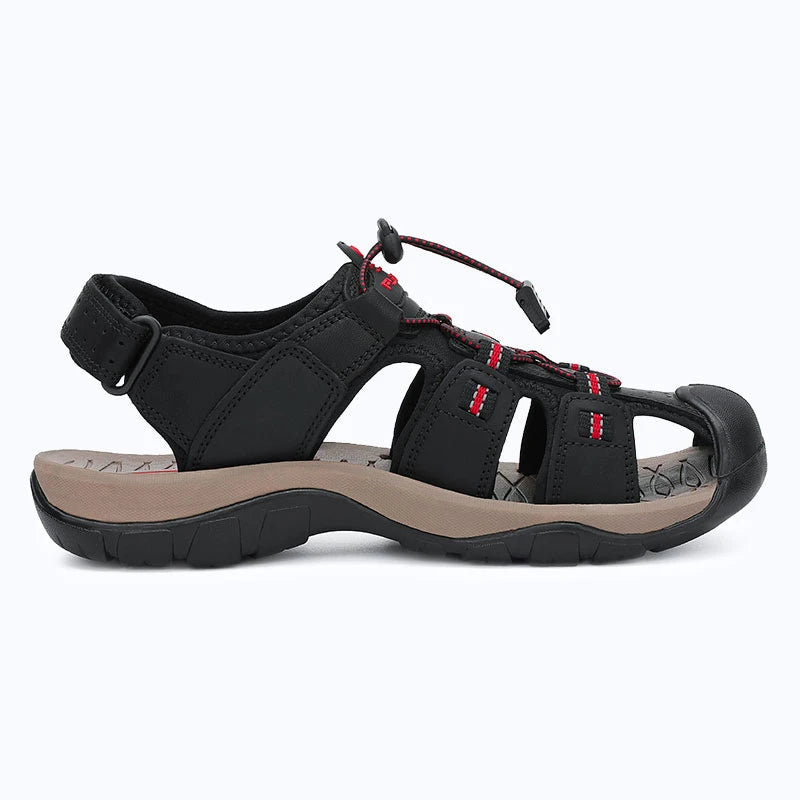 Dannto Trekport S3 - Men's Hiking Sandals black shown from the side
