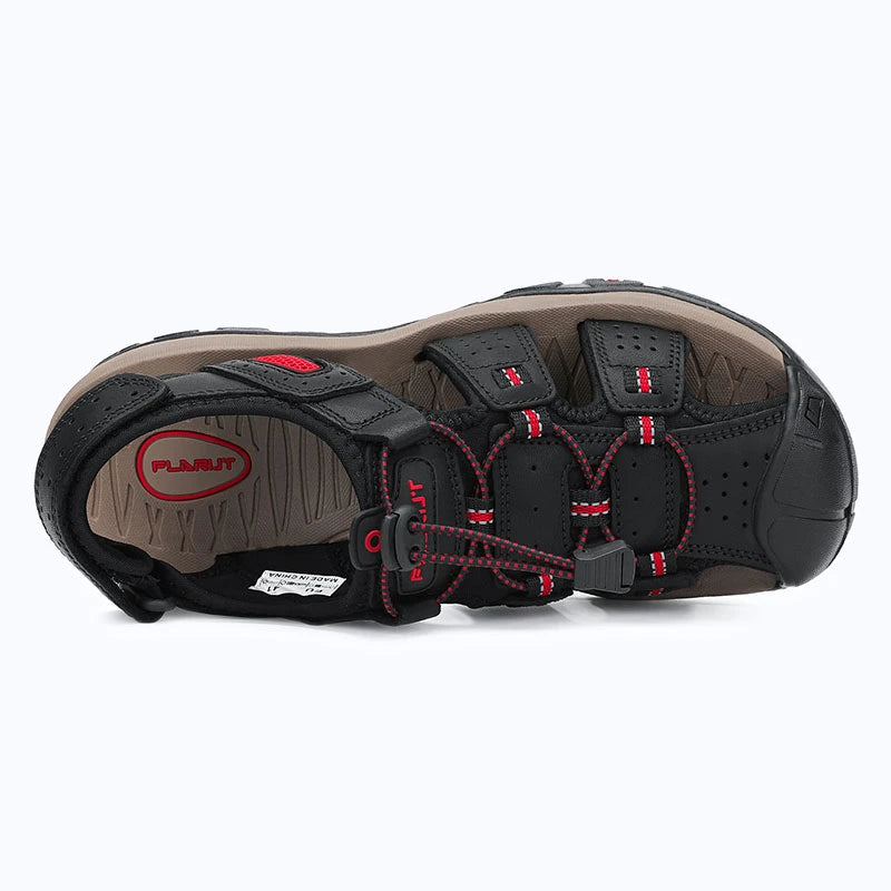 Dannto Trekport S3 - Men's Hiking Sandals black shown from the top