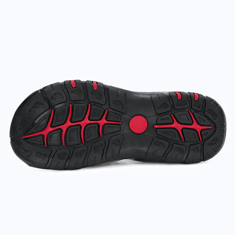 Dannto Trekport S3 - Men's Hiking Sandals black shown from the bottom