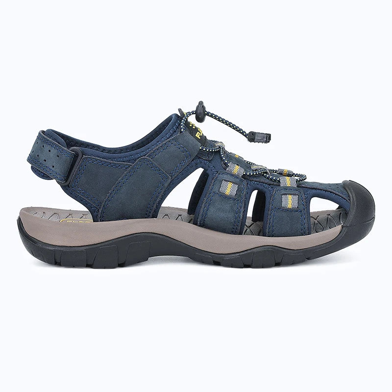Dannto Trekport S3 - Men's Hiking Sandals blue shown from the side