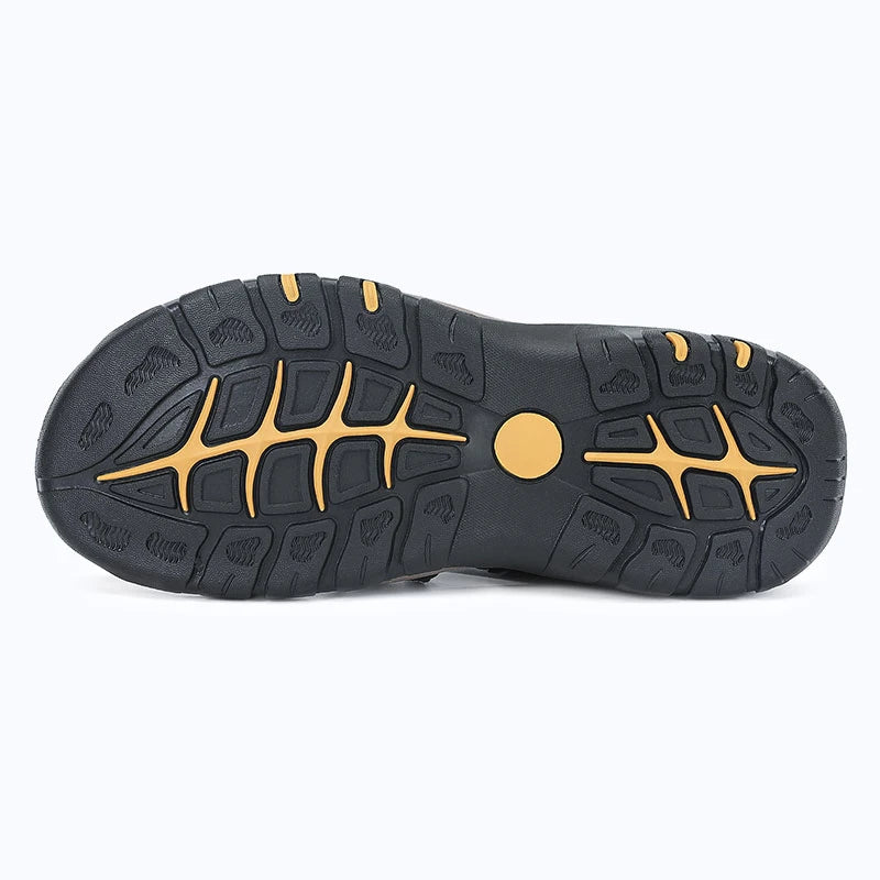 Dannto Trekport S3 - Men's Hiking Sandals blue shown from the bottom