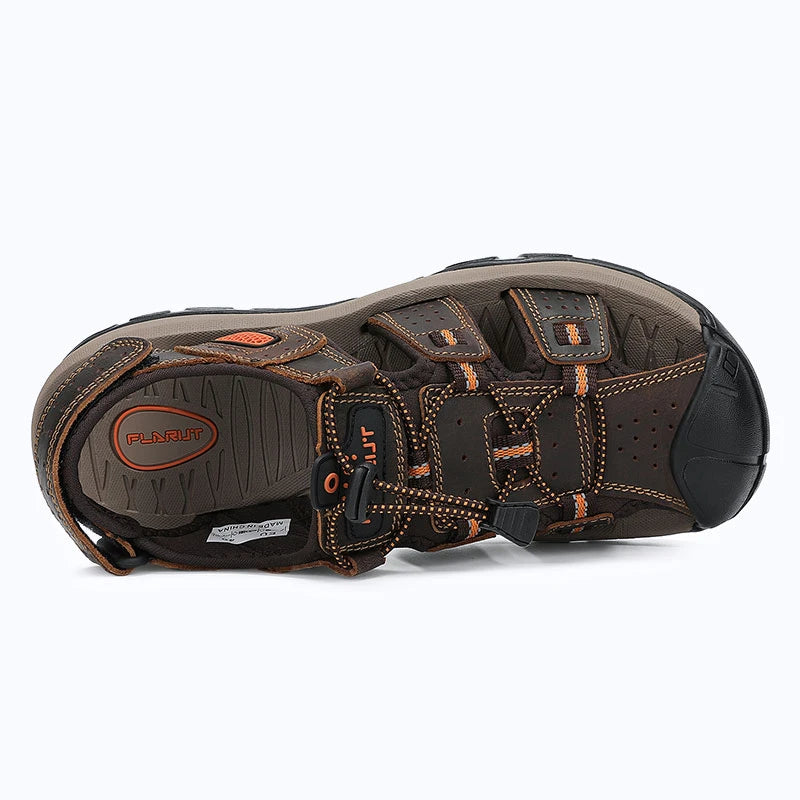 Dannto Trekport S3 - Men's Hiking Sandals dark brown shown from the top