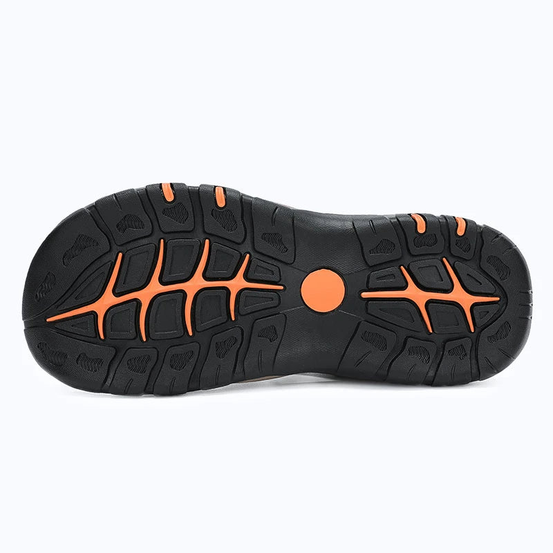 Dannto Trekport S3 - Men's Hiking Sandals dark brown shown from the bottom