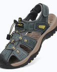 Dannto Trekport S3 - Men's Hiking Sandals gray shown from a three-quarter view