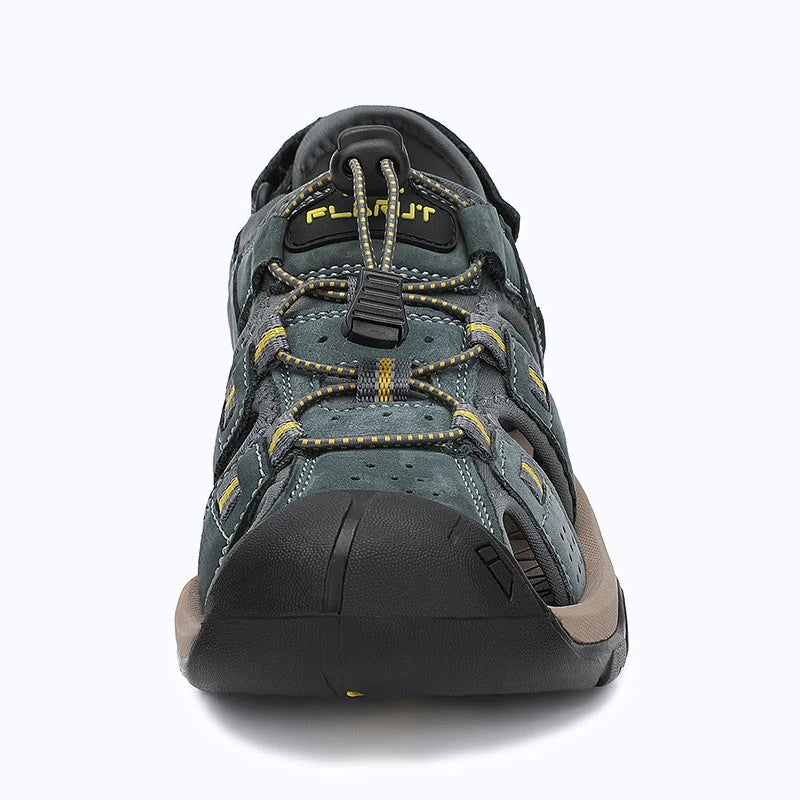 Dannto Trekport S3 - Men's Hiking Sandals gray shown from the front