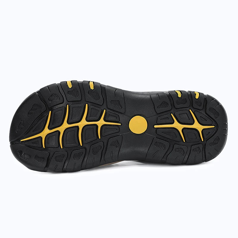 Dannto Trekport S3 - Men's Hiking Sandals gray shown from the bottom