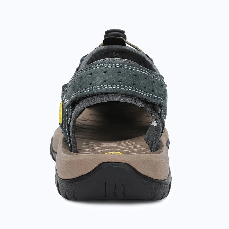 Dannto Trekport S3 - Men's Hiking Sandals gray shown from the back