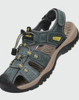 Dannto Trekport S3 - Men's Hiking Sandals gray shown from a three-quarter view