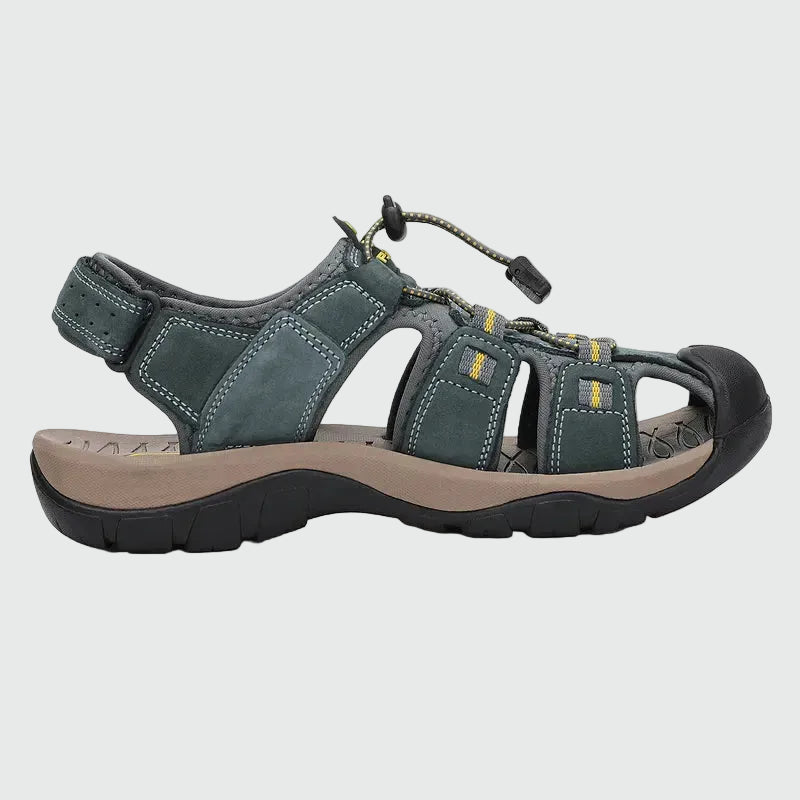 Dannto Trekport S3 - Men's Hiking Sandals gray shown from the side