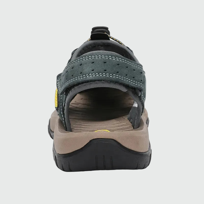 Dannto Trekport S3 - Men's Hiking Sandals gray shown from the back