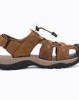 Dannto Trekport S3 - Men's Hiking Sandals taupe shown from the side
