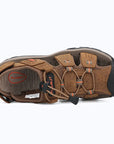 Dannto Trekport S3 - Men's Hiking Sandals taupe shown from the top