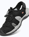 Dannto Trailport N2 - Women's Hiking Sandals black shown from a three-quarter view