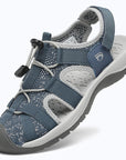 Dannto Trailport N2 - Women's Hiking Sandals blue shown from a three-quarter view