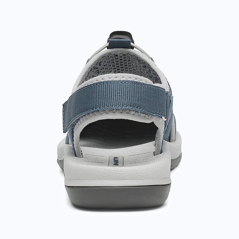 Dannto Trailport N2 - Women's Hiking Sandals blue shown from the back