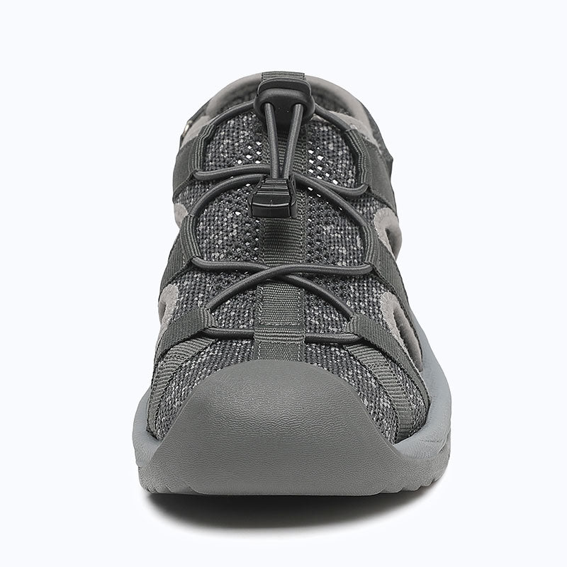 Dannto Trailport N2 - Women's Hiking Sandals gray shown from the front