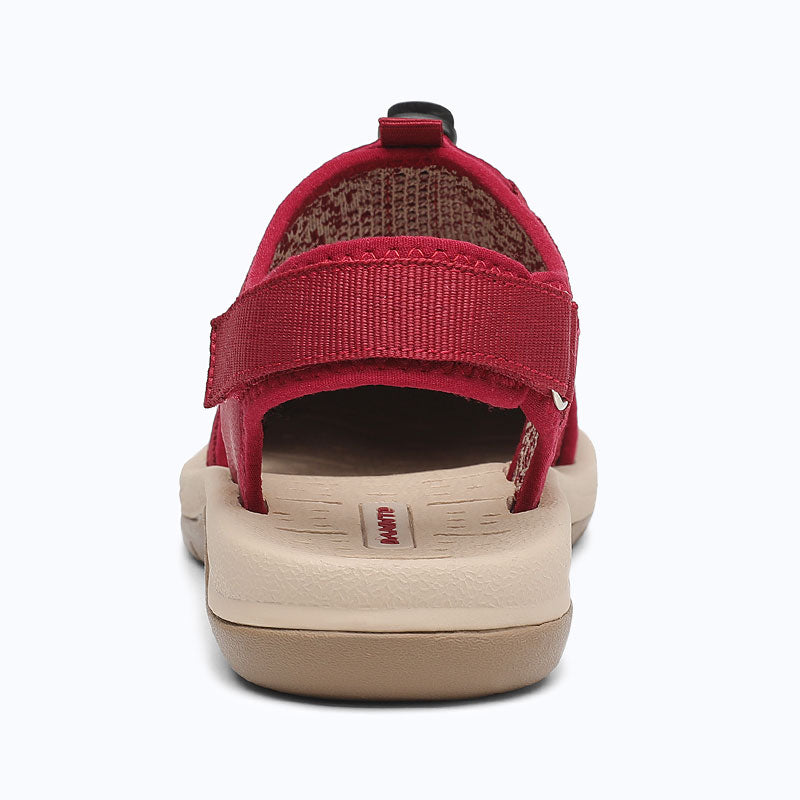 Dannto Trailport N2 - Women's Hiking Sandals red shown from the back