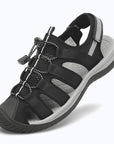 Dannto Trailport N3 - Women's Hiking Sandals black shown from a three-quarter view