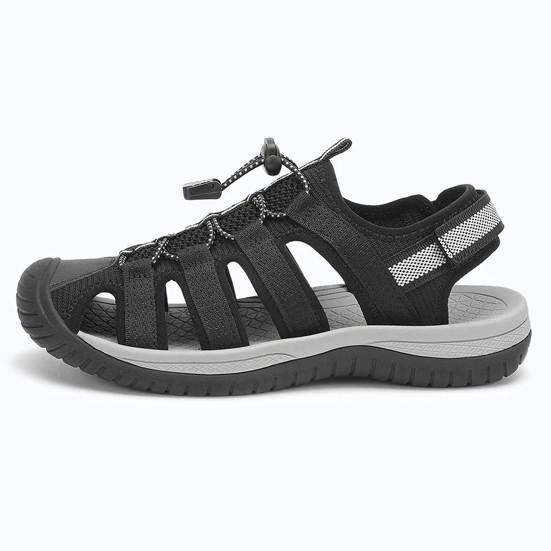 Dannto Trailport N3 - Women's Hiking Sandals black shown from the side